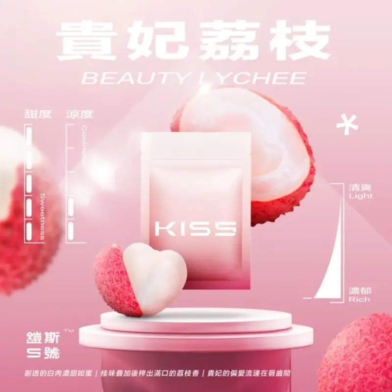 KISS-鎧斯5號一代煙彈-貴妃荔枝webp - ILIA 拓撲蒸汽 | 台灣電子煙主機煙彈旗艦商城